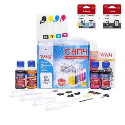 СБПЧ WWM Canon Pixma E3140/E484 + PG46/CL56 (IS.0130set) Вінниця