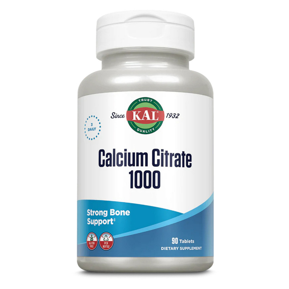 Цитрат кальція KAL Calcium Citrate 1000mg 90 tabs Київ - фото 1