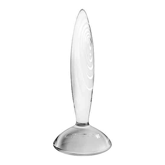 Скляна анальна пробка Satisfyer Sparkling Crystal, дуже міцна, термостійка Sex Aura Київ