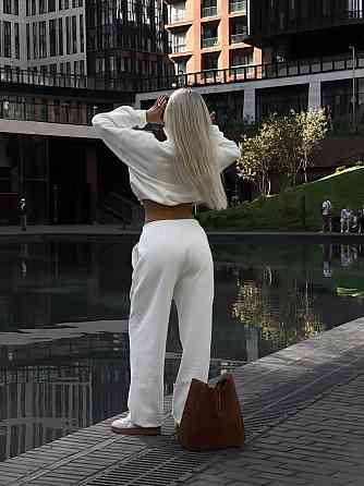 Женский теплый базовый костюм двойка в спортивном стиле трехнить на флисе Одесса