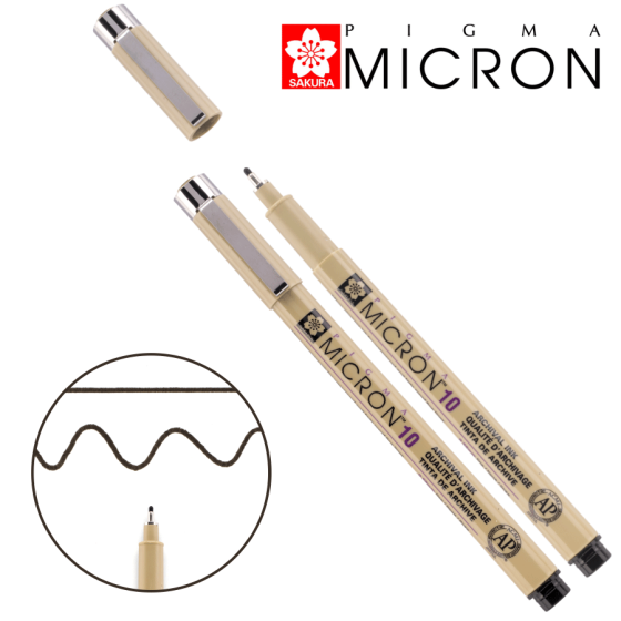 Лінер PIGMA Micron (10) 0,6мм Чорний Sakura Київ