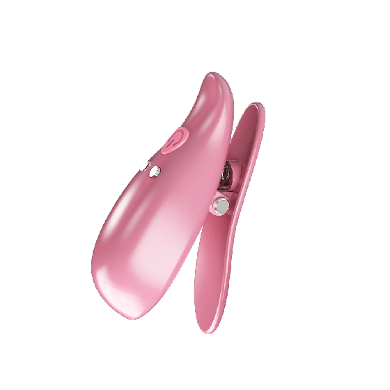 Вибростимуляторы-зажимы для сосков Pretty Love Leaf, розовые, 5.1 х 1.9 см Sex Aura Киев
