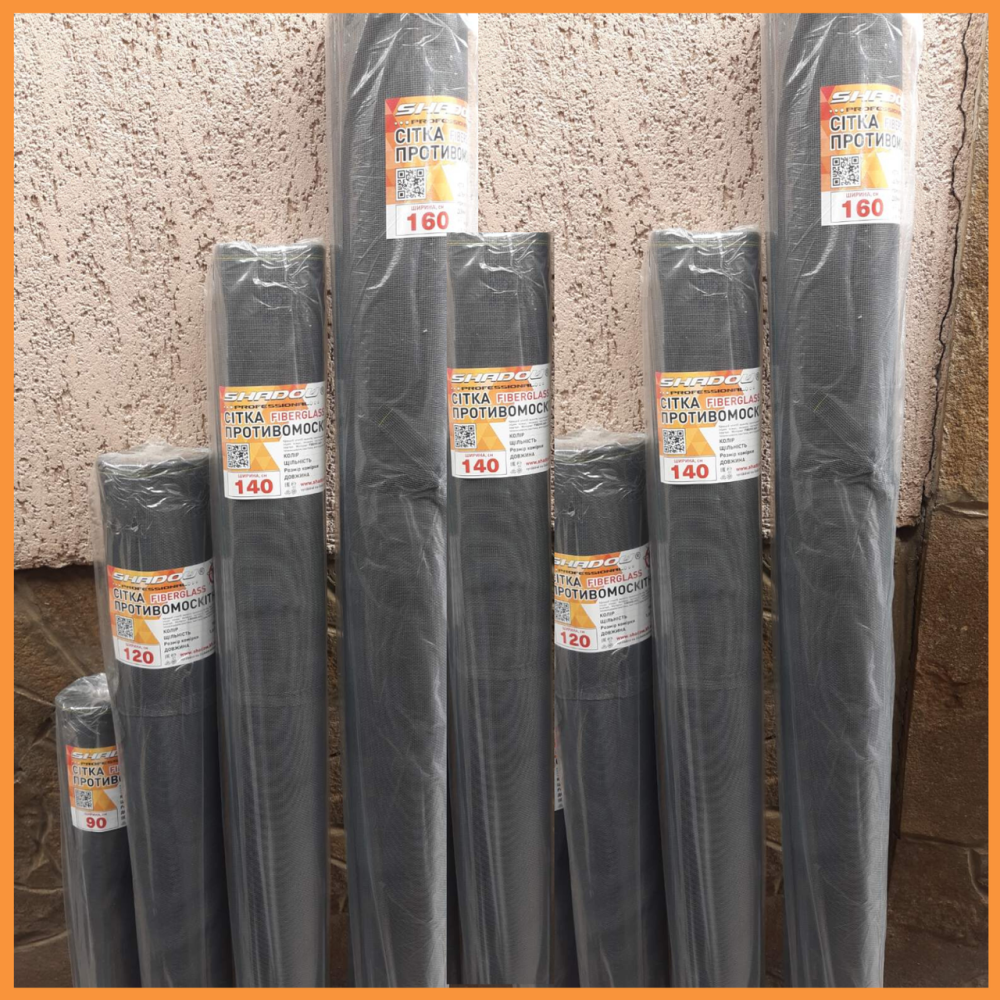 Антимоскітна сітка 0.9х30 м  (сіра) Сітка на вікна від комарів Дніпро - фото 7