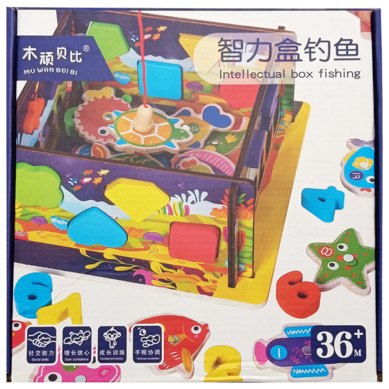 УЦІНКА! Дерев'яний сортер-рибалка "Океан" C 61739-UC стіни-конструктор, математичний та фігурний Вінниця