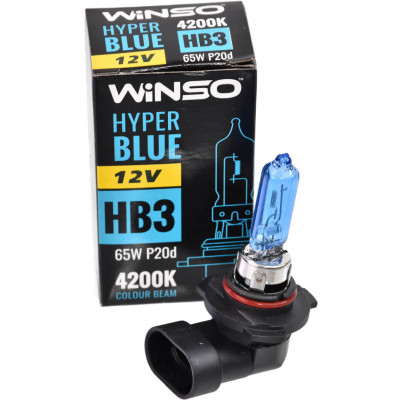 Автолампа WINSO HB3 HYPER BLUE 4200K 65W (712510) Винница - изображение 3