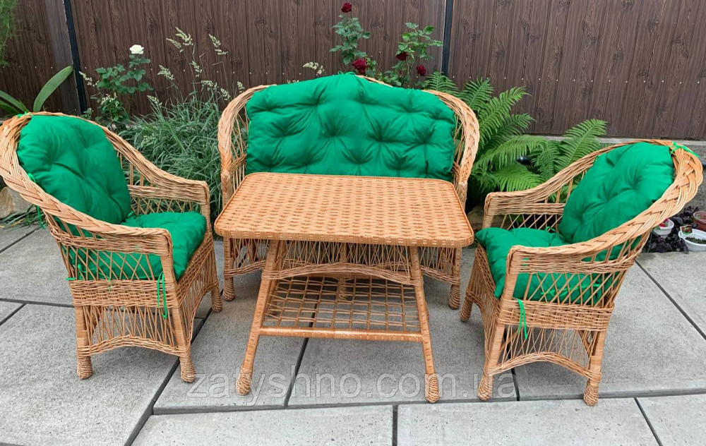 Мебель из лозы, комплект с подушками Киев - изображение 5