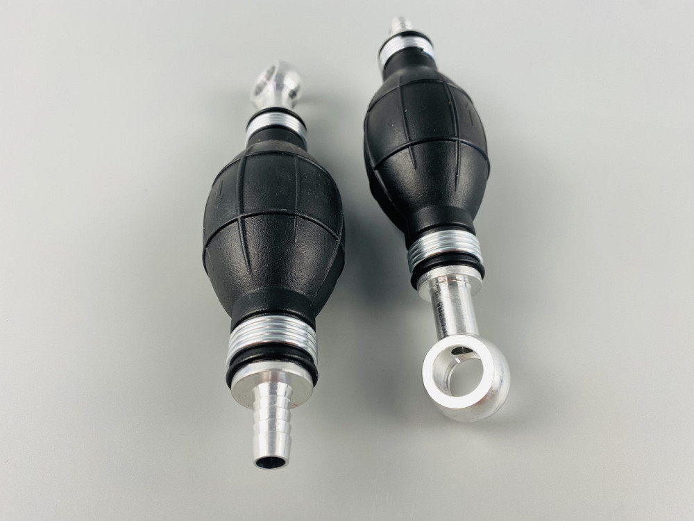 Ручний насос для перекачування рідини з клапаном масло-бензостійка гума алюмінієві наконечники d = 10 мм/d=14 м Мукачево - фото 9