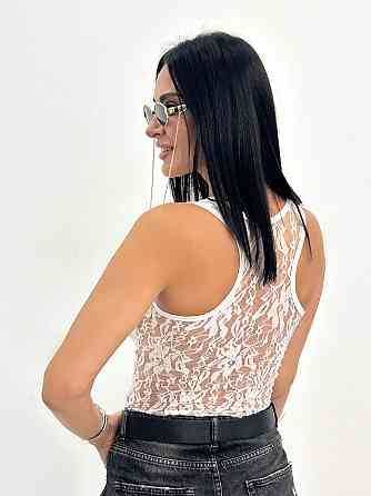 Майка-борцовка Гіпюр Білий Київ