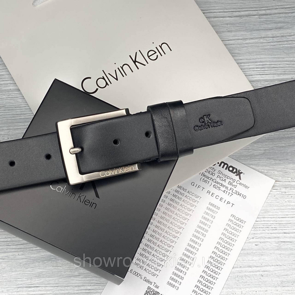 Мужской кожаный брендовый ремень (472) Киев - изображение 4