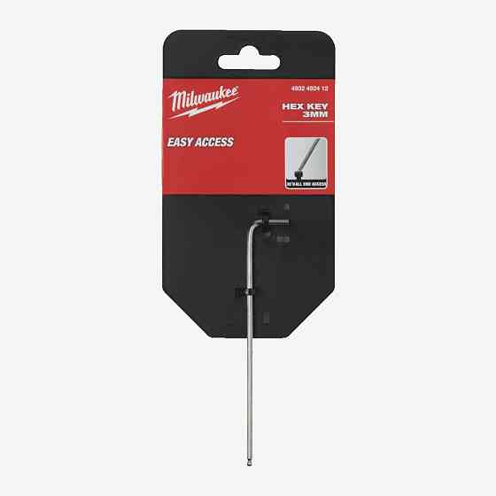 Ключ L-образний HEX хромований MILWAUKEE, 3,0мм Одеса
