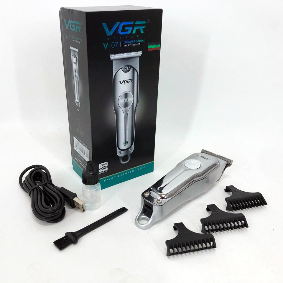 Надійна машинка для стрижки VGR V-071, Машинка для стрижки волосся з регульованою насадкою IH-47 Київ - фото 10