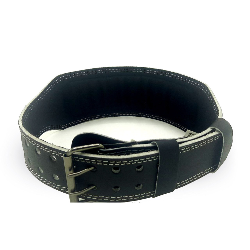 Пояс для важкої атлетики MadMax MFB-244 Sandwich шкіряний Black S Київ - фото 7