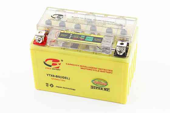 Акумулятор 12V9Ah YTX9-BS GEL (L150*W87*H107mm), з індикатором Київ