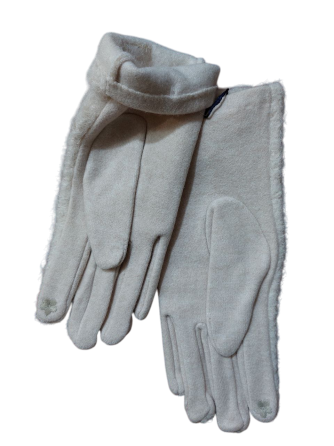 Перчатки сенсорные женские теплые one size бежевый Киев