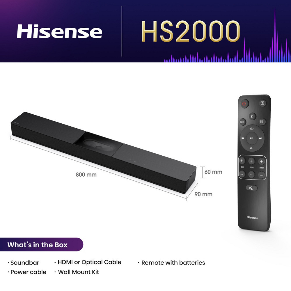 Саундбар Hisense HS2000 (7151583) Київ - фото 10