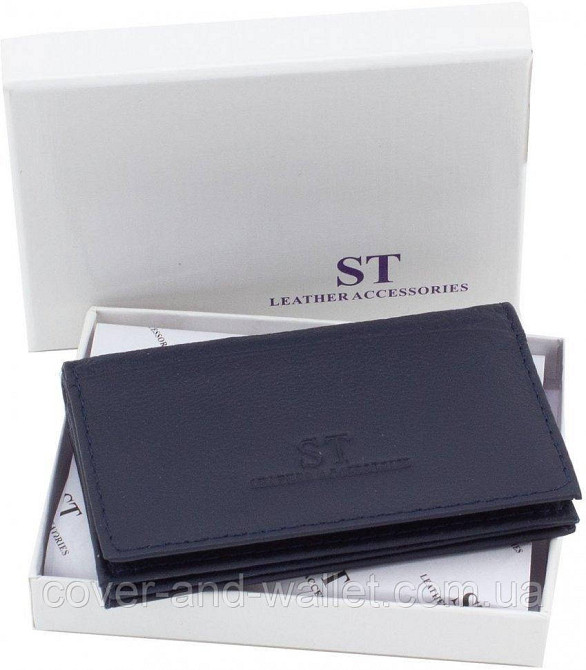 Маленька шкіряна жіноча обкладинка під документи світло-рожевого кольору ST Leather Київ - фото 4