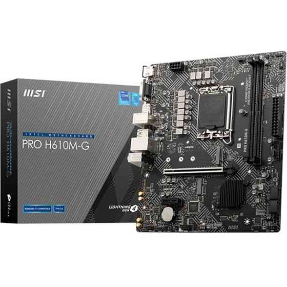 Материнська плата MSI Pro H610M-G Socket 1700 ( Для настільного ПК ) Харьков