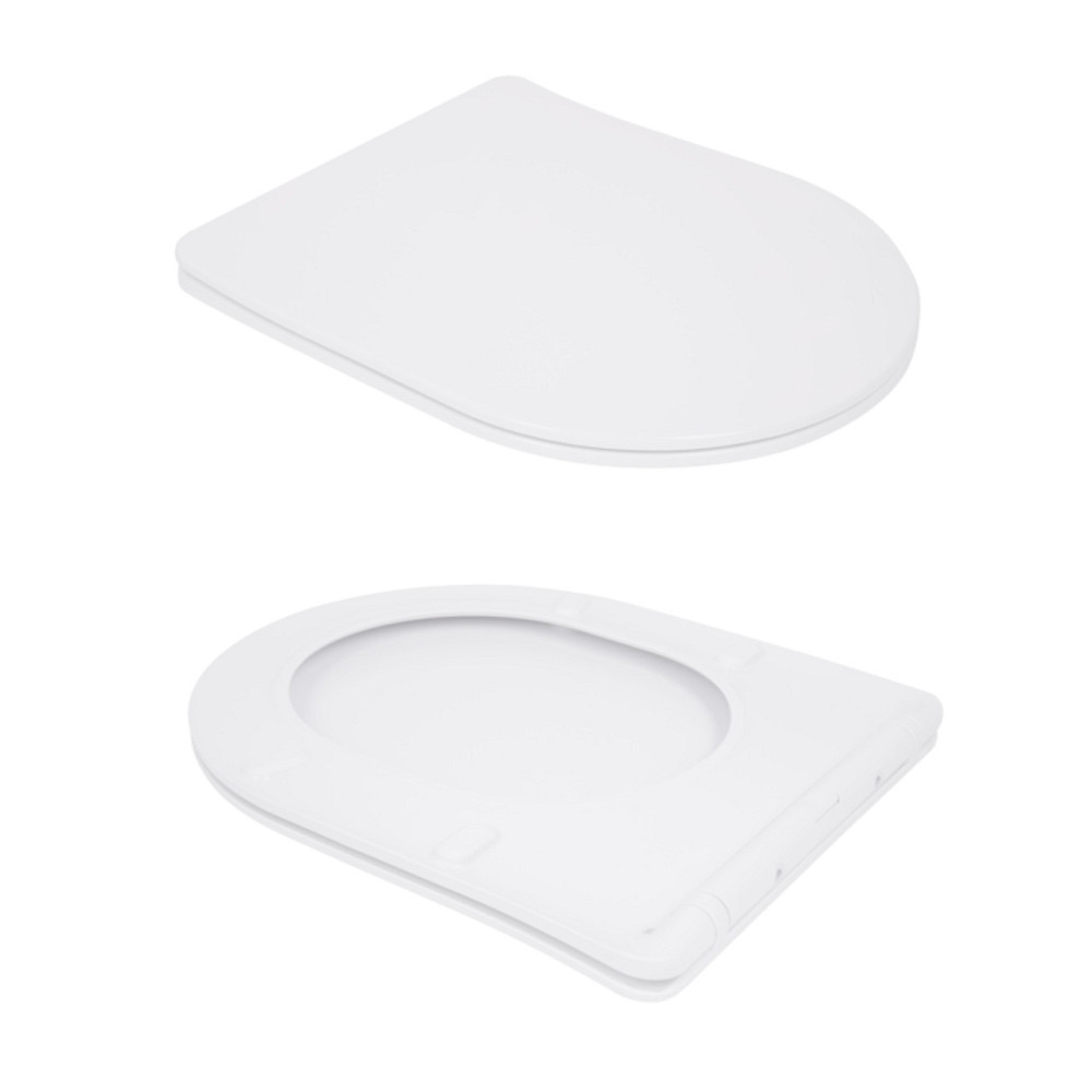 Унітаз підвісний Qtap Swan безобідковий Ultra Quiet із сидінням Soft-close QT16335179W Київ - фото 8