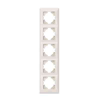 Рамка Videx BINERA кремовая 5 постов (VF-BNFR5V-CR) Винница