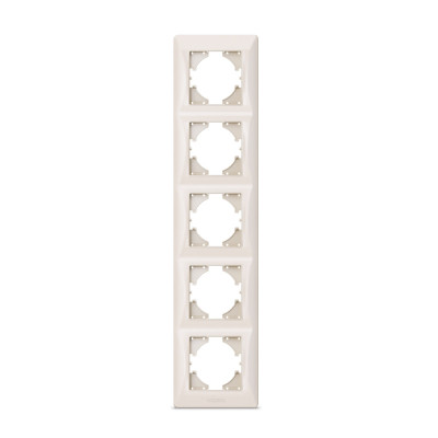 Рамка Videx BINERA кремовая 5 постов (VF-BNFR5V-CR) Винница - изображение 1