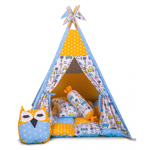 Вігвам Хатка комплект Машинки з м'яким килимком Київ - фото 1