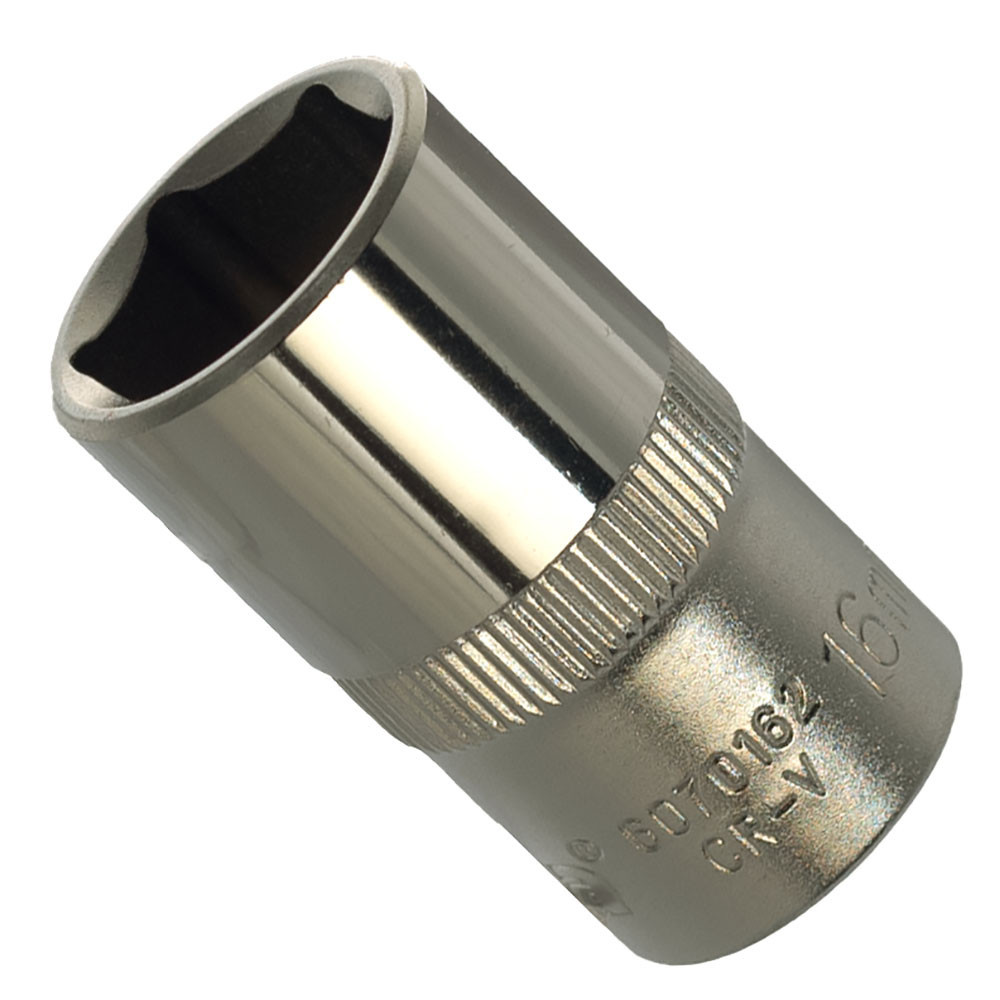 Насадка шестигранна коротка 1/2" 16 мм CrV ULTRA (6070162) Київ - фото 5