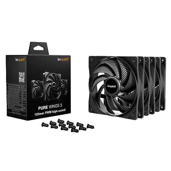 Вентилятор be quiet! Pure Wings 3 120mm PWM High-Speed 3-Pack Black (BL140) ( 21881 ) Харьков