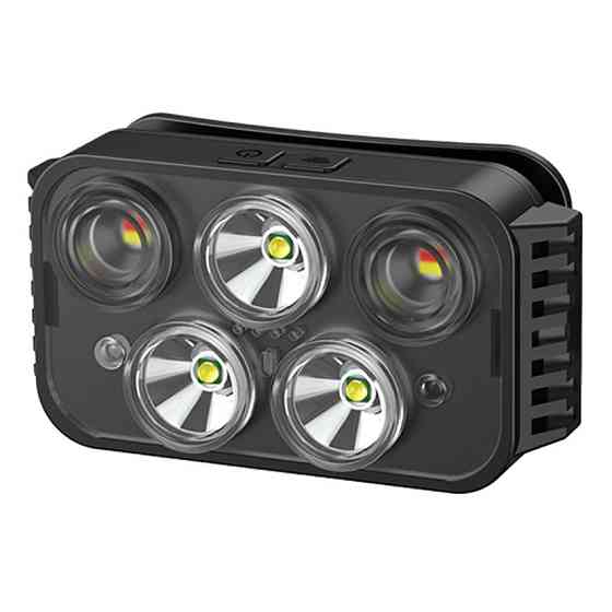 Ліхтар налобний з керуванням жестами 5x LED 1000мАч Puluz TBD0602857202 Київ