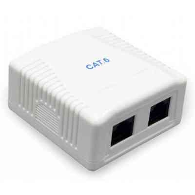 Комп'ютерна розетка Cablexpert RJ45x2 FTP, cat.6 (NCAC-2F6-01) Вінниця