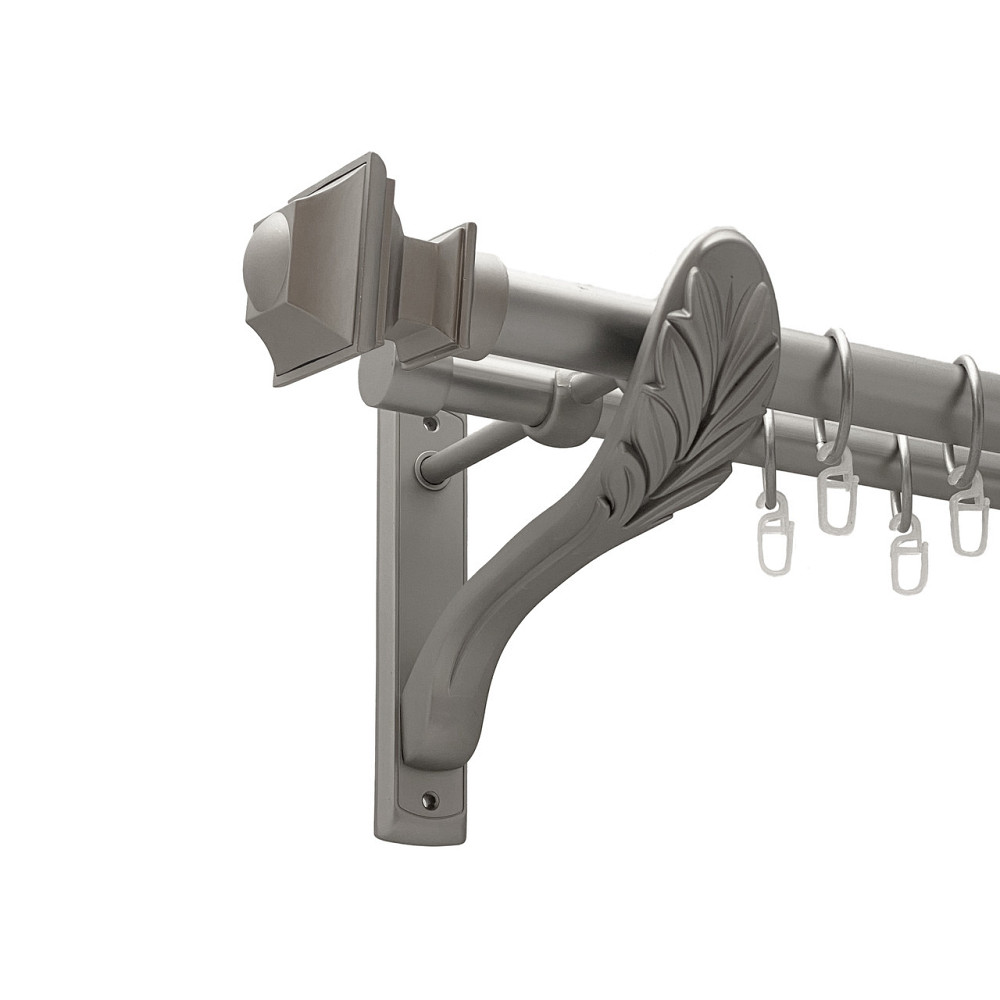 Карниз Orvit Борджеза металевий дворядний ретро Сатин 25\19 мм 200 см (00-00011272) Львов - изображение 1