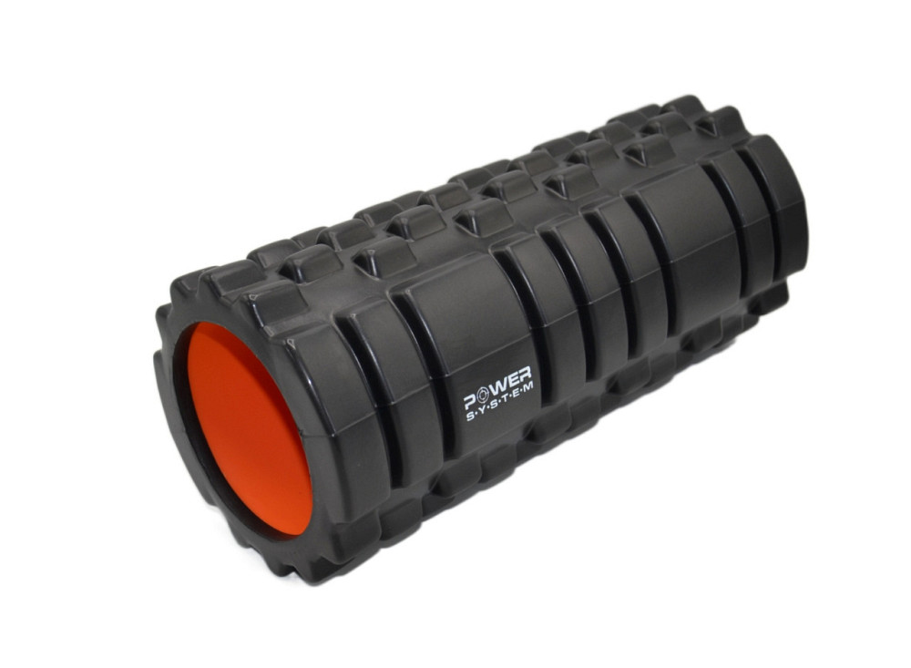 Масажний ролик (роллер) Power System PS-4050 Fitness Foam Roller Black/Orange (33x15см.) Кам'янське - фото 5