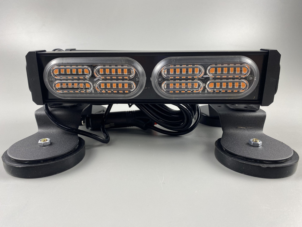Стробоскоп LED 2 секции двухсторонний световой сигнальный, LED-балка крепление двойной магнит универсальный Мукачево - изображение 1