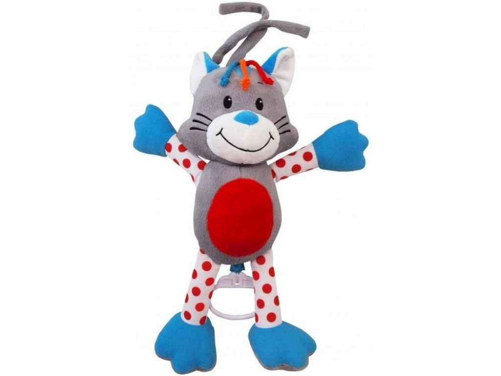Подвеска плюшевая музыкальная TE-8234-30Y Котик ТМ BABY MIX Киев - изображение 1