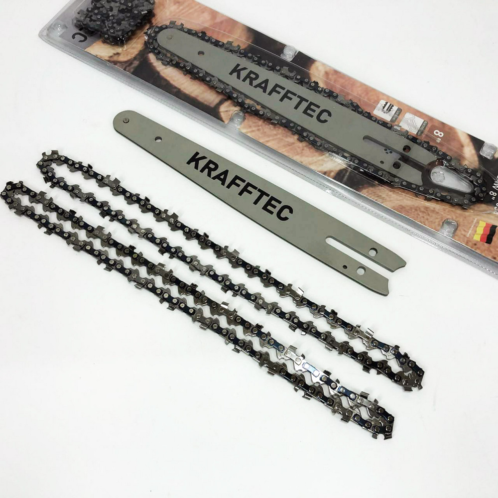 Гарний ланцюг для бензопили 40 см + 2 цепи 16 дюймов, Шина і ланцюг для електропил ZV-70 Львів - фото 6