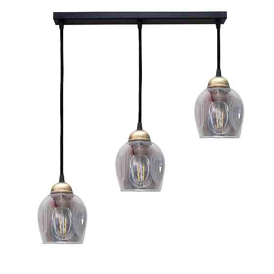 Светильник подвесной MSK Electric Enigma на планке под три лампы Е27 PL 2024-3 BK Одесса