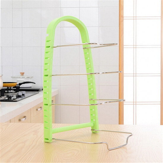 Підставка для сковорідок, кришок, тарілок, каструль (Зелений) Вінниця - фото 2