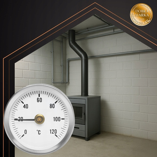 Термометр біметалічний зі шкалою для печей з температурою 120°C Ruhhy (26557) Нововолинськ - фото 5