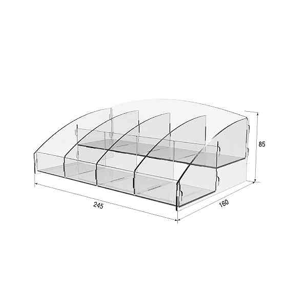 Шоу бокс для чайних пакетиків EKOSTAR 245х160х85 Київ