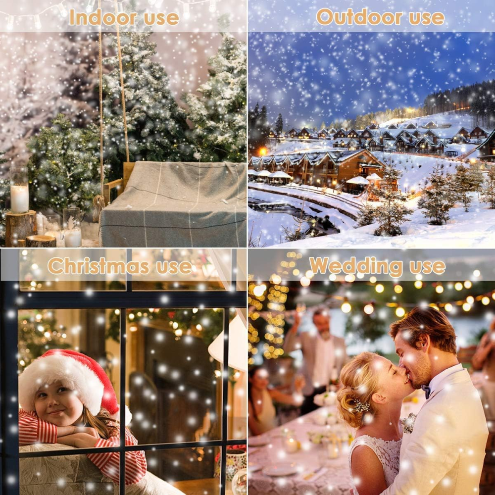 Світлодіодний проектор сніжинок Snowflake Lamp IP65, LED різдвяна ілюмінація для дому та вулиці, пульт, таймер, водонепроникний Київ - фото 9