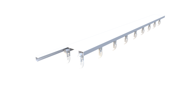 Стельовий карниз для штор БР-18 (фурнітура Люкс) Бровари