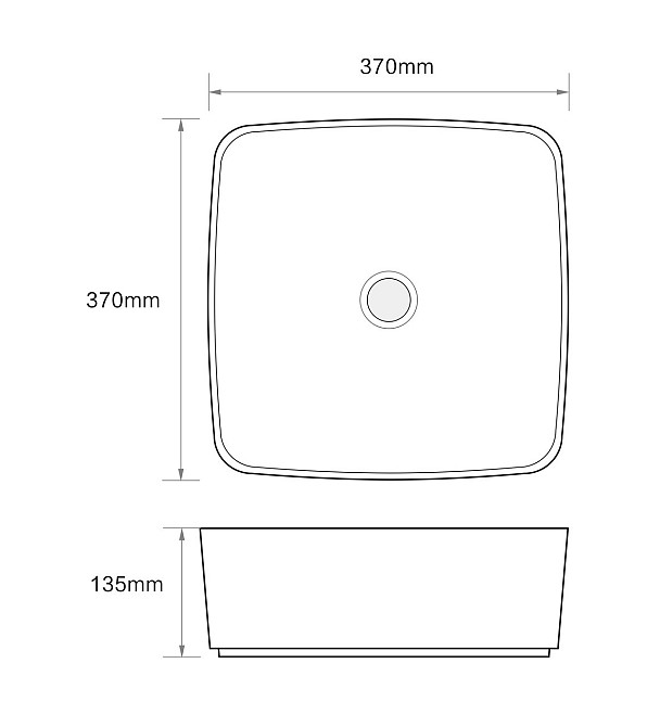 Раковина накладна Mixxus Premium DIVERSE-0104 MARBLE 370х370х135mm   ( MP6537 ) 36907 Харків - фото 4