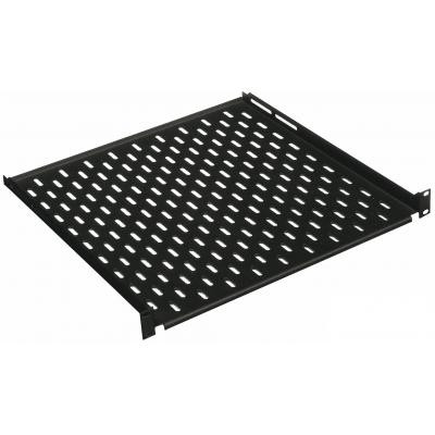 Полка 19" Conteg 1U глуб. 350 мм. RAL9005 (DP-PT-350-H) Вінниця - фото 1