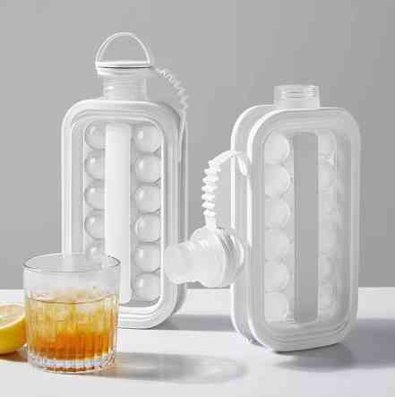 Силіконова форма для льоду на 17 кульок ICE CUBE TRAY / Переносна пляшка для льоду Київ