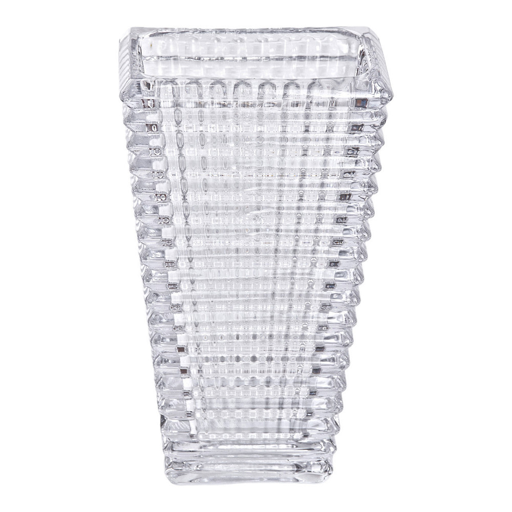 Прямокутна декоративна ваза для квітів із скла, 17 см HP-1721 Київ - фото 3