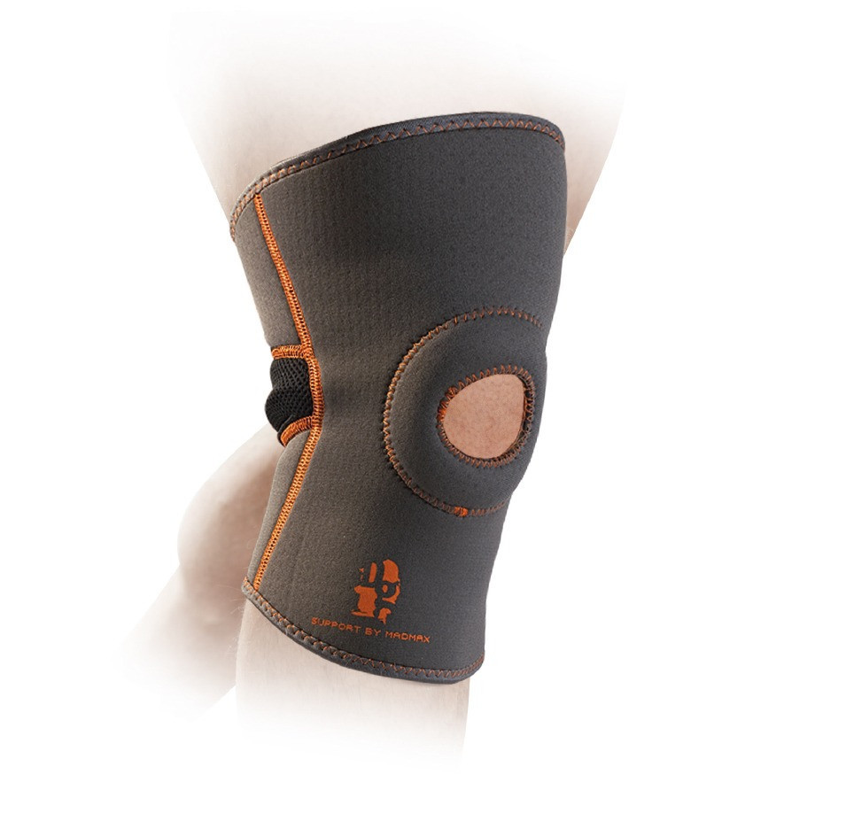 Наколінник MadMax MFA-297 Knee Support with Patella Stabilizer Dark Grey/Orange XL Кам'янське - фото 1