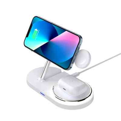 Зарядний пристрій Armorstandart Wireless Charging H101 3 in 1 Magnetic White (ARM78102) Вінниця