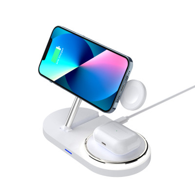 Зарядний пристрій Armorstandart Wireless Charging H101 3 in 1 Magnetic White (ARM78102) Вінниця - фото 5