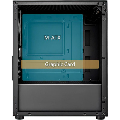 Корпус FSP S110-B без БЖ mATX Black Вінниця - фото 7