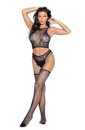 Бодістокінг - Bodystocking 2083, black - One Size Sex Aura Київ