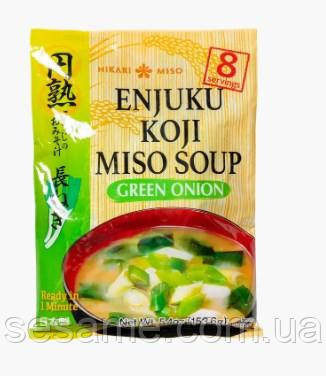 Cуп Місо швидкого приготування з зеленою цибулею Enjuku Koji Miso Soup green onion HIKARI MISO 153 г Харків - фото 1
